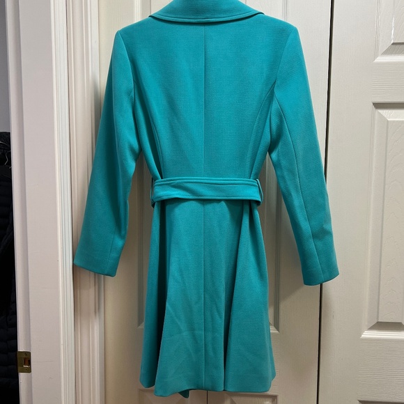 Le Chateau, turquoise pea coat - Picture 2 of 3